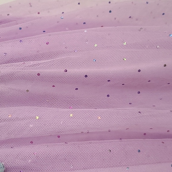 Lilt Girls Plus Size Dress Denim Purple Tulle Iridescent Butterflies XXL/20.5 - Picture 3 of 13